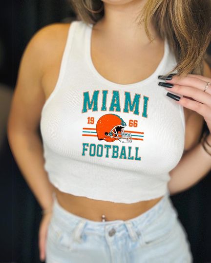 Discover Miami Football Graphic Shirt | Vintage Style Game Day Tee | Retro Sports Apparel
