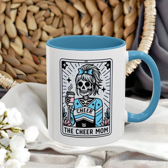 Cheer Mom Coffee Mug Cheer Mom Tarot Card Cup 11oz & 15oz Gift
