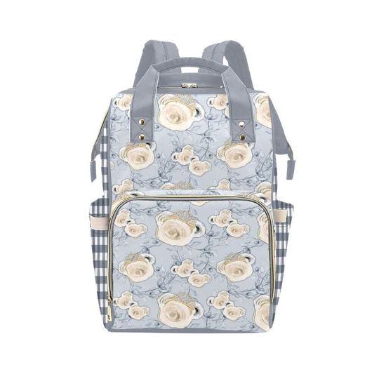 Discover Minnie Florals Diaper Backpack, Back to School Gift for Kids