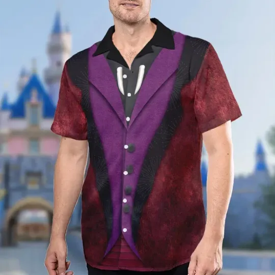 Discover Disney Princess And The Frog Dr. Facilier Cosplay Halloween Hawaiian Shirt