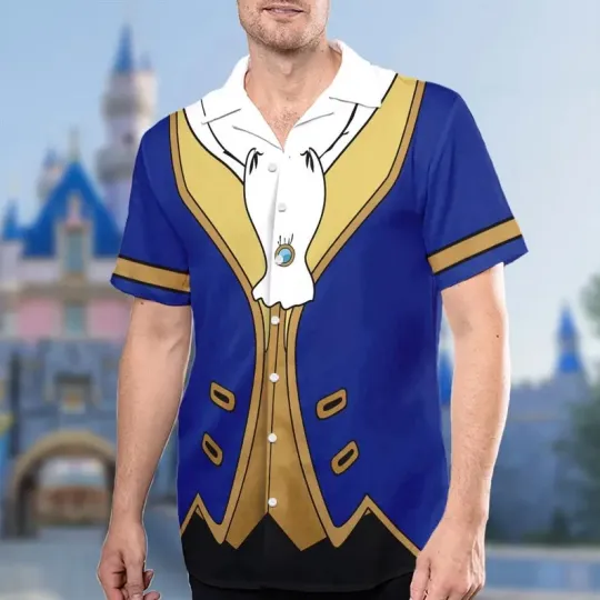 Discover Disney Beauty And The Beast The Beast Prince Cosplay Halloween Hawaiian Shirt