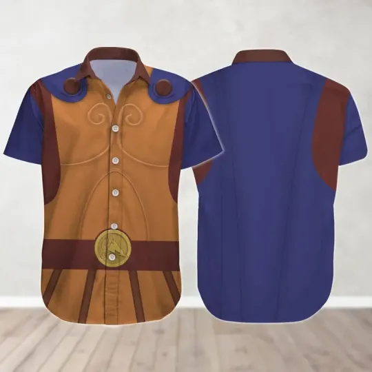 Disney Hercules Cosplay Halloween Hawaiian Shirt