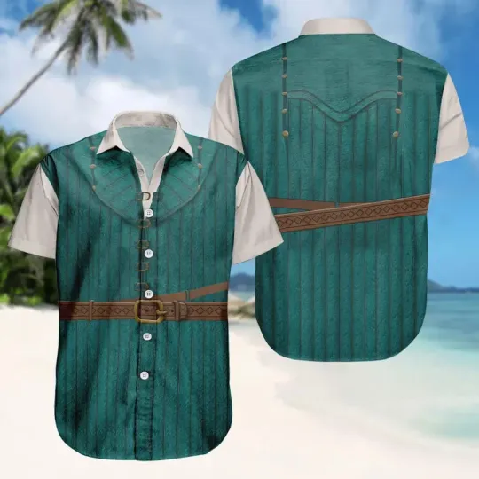 Discover Disney Tangled Flynn Rider Cosplay Halloween Hawaiian Shirt