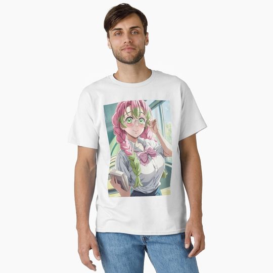 Mitsuri Classic T-Shirt, Fan Art Anime Design Classic T-Shirt