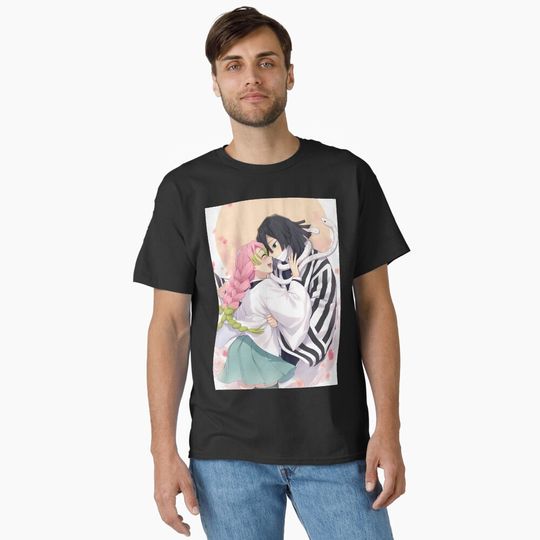 Iguro Mitsuri Obanai demon Anime Sakura Moon Snake Kiss Classic T-Shirt