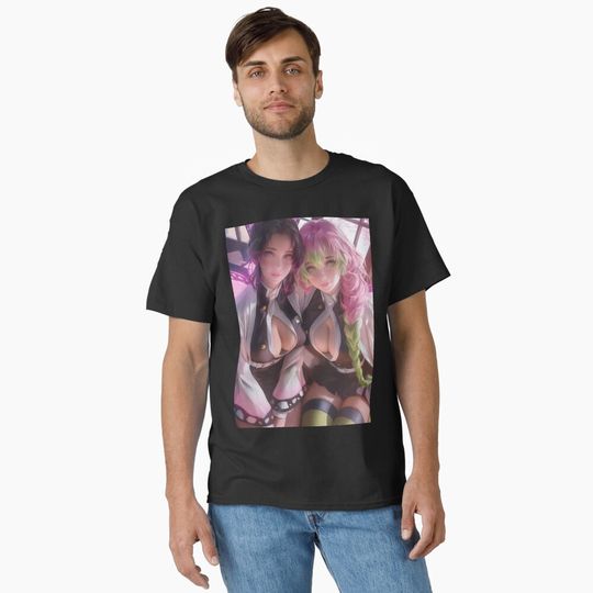 Discover Kneeling Love X Insect Slayer Classic T-Shirt, Fan Art Anime Design Classic T-Shirt