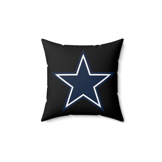 Discover Cowboys Spun Polyester Square Pillow