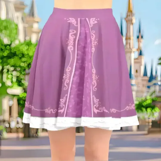 Tangled Rapunzel Running Skater Skirt