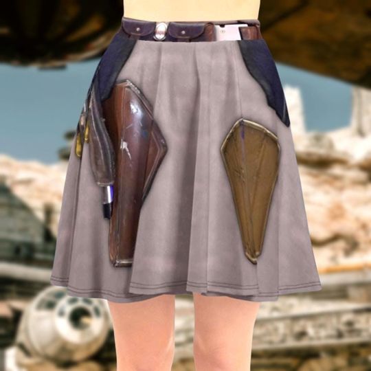 Discover Mandalorian Armor Skater Skirt | rundisney disney world running bound disneyland star wars running cosplay costume activewear