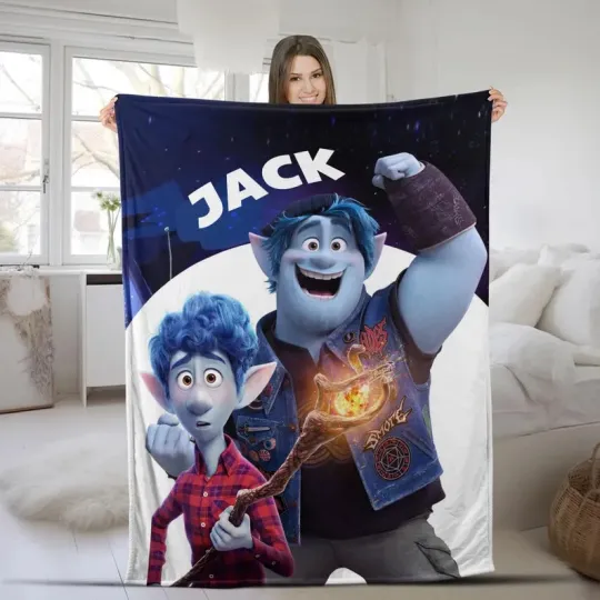 Discover Disney Onward Magic Kingdom Customize Fleece Blanket