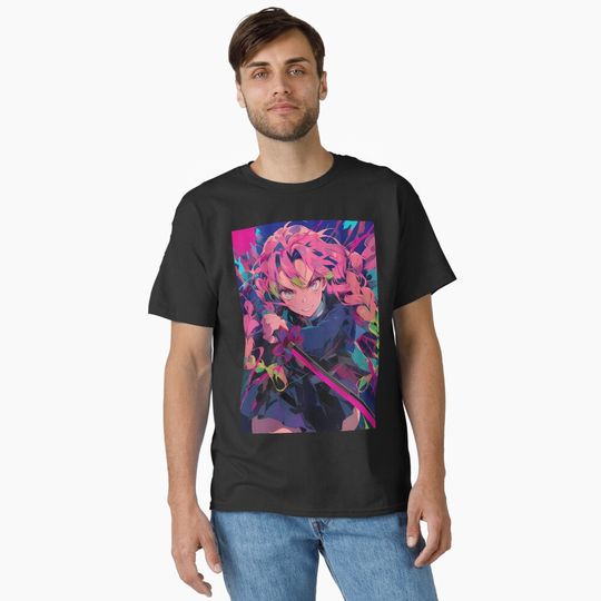 Mitsuri Kanroji demon Anime Love Hashira Blossom Power Classic T-Shirt