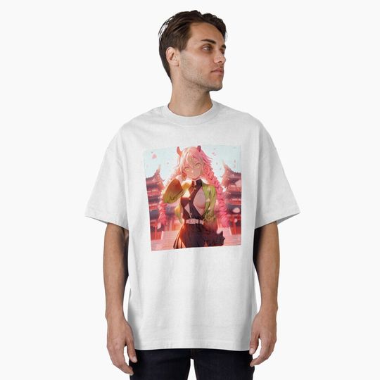 Mitsuri Kanroji Love Hashira T-Shirt, Fan Art Anime Design Classic T-Shirt
