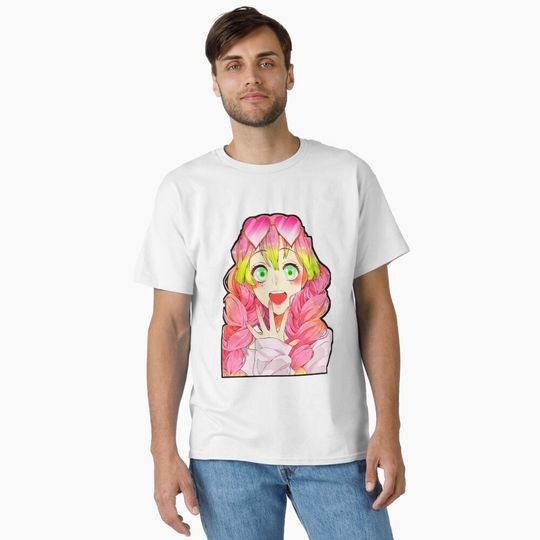Mitsuri Classic T-Shirt, Fan Art Anime Design Classic T-Shirt