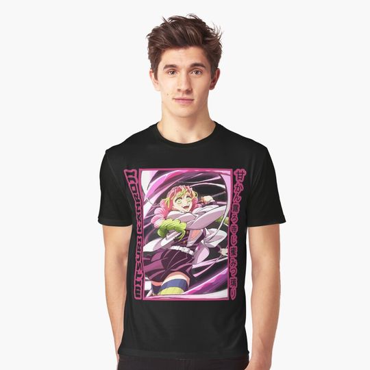 Mitsuri Kanroji demon Graphic T-Shirt, Fan Art Anime Design Classic T-Shirt