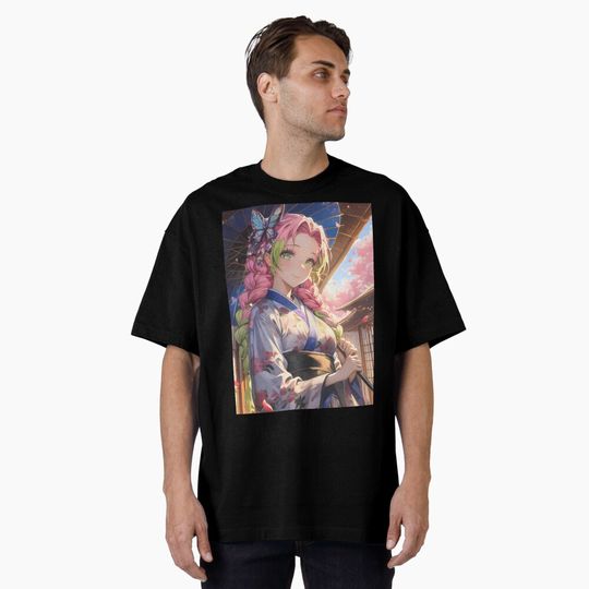 Mitsuri Kanroji demon Anime Pink Blossom Hashira T-Shirt