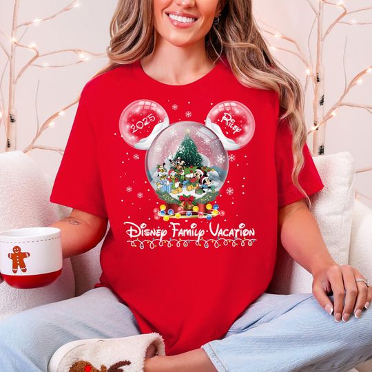 Discover Disney Family Christmas Vacation Shirt, Christmas Crew Holiday Shirt, 2025 Disneyland Christmas Vacation Shirt, Christmas Family Shirts