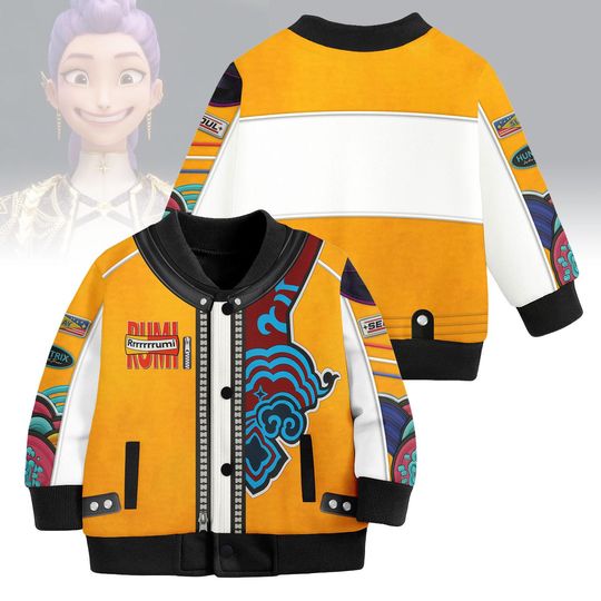 Discover Rumi Kids and Youth Baseball Jacket, Rumi Adult Baseball Jacket, Kpop Demon Hunter Cosplay, Huntrix Rumi Shirt, Huntrix Fan Gifts