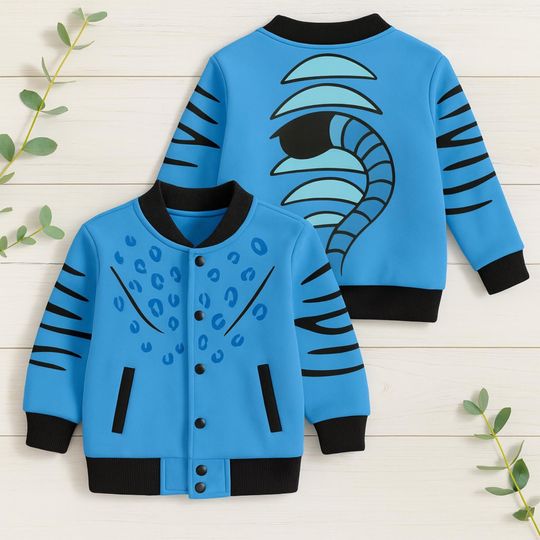 Derpy Tiger Cosplay Youth Baseball Jacket, Kpop Demon Hunters Kids Baseball Jacket, Derpy Tiger Costume Adult, Tiger Jacket Kids Gift