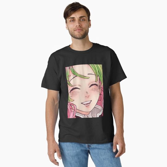 mitsuri colored panel #9 Classic T-Shirt, Fan Art Anime Design Classic T-Shirt