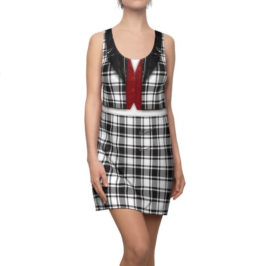 Dionne Dress, Striped Racerback Dress, 90s Teens Costume, American Movie Fan Outfit