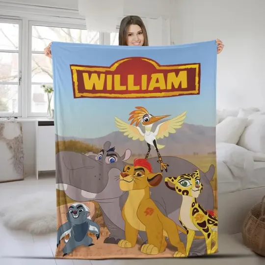 Discover Disney Lion Guard Disneyland Animal Kingdom Customize Fleece Blanket