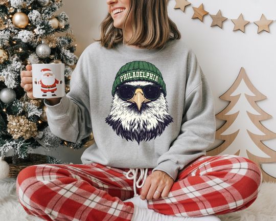 Philadelphia Football Sweatshirt,Vintage Sports Fan Shirt, Trendy Game Day Gift Tee,Philadelphia Mascot Sweatshirt,Philadelphia Football Fan