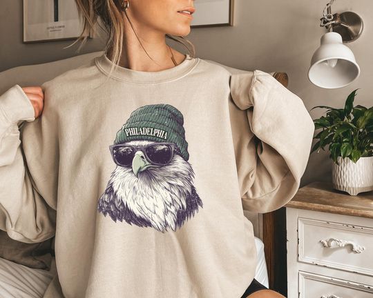 Discover Philadelphia Football Sweatshirt, Retro Sports Fan Shirt, Trendy Game Day Gift, Philadelphia Mascot Sweatshirt, Philadelphia Football Fan