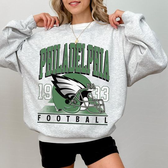 Discover Philadelphia Football Sweatshirt, Vintage Style Gift, Football Tee, Philadelphia Fans Shirt, Philadelphia Football Shirt,Philadelphia Hoodie