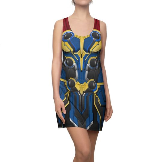 Discover Thor Love and Thunder Costume Dress, Thor Odinson Inspired Women's Racerback Dress