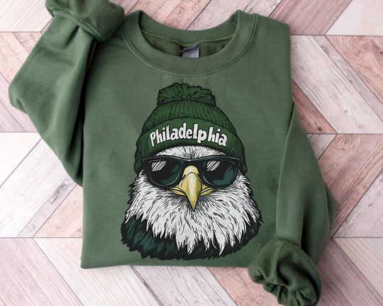 Discover Retro Philadelphia Football Sweatshirt, 90s Philly Eagle Shirt, Philadelphia Shirt, Vintage Football Fan Sweatshirt, Gifts for Football Fan