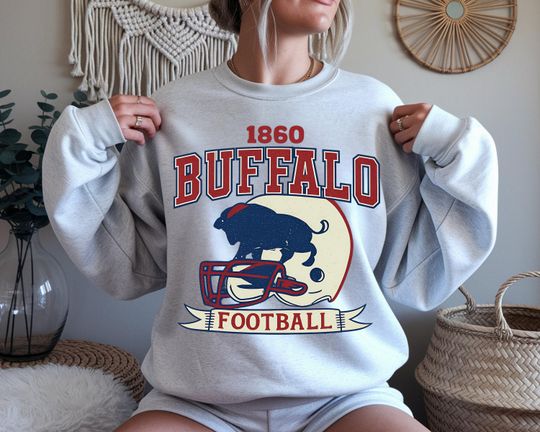 Discover Vintage Buffalo Football Shirt, Game Day Shirt, Football Mom Gift, Buffalo Football Gift, Gift For Her, Comfort Colors Football Season