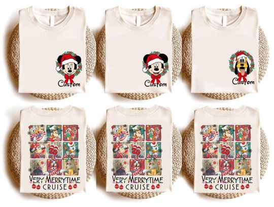 Discover Disney Christmas Cruise 2025 Shirt, Very Merrytime Cruise Tee, Mickey and Co Family Christmas Cruise, Matching Family Xmas Cruise Tees