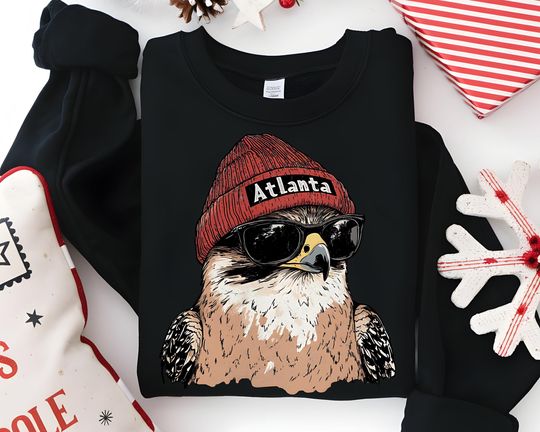 Discover Old School Atlanta Football Sweatshirt, 90s Falcons Sweater, Georgia Crewneck, Atlanta Football Fan Gift, Falcon Merch, Gifts for Him