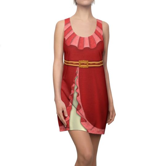 Princess Elena of Avalor Dress, Women's Disney Costume, Cosplay Racerback Dress