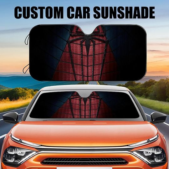 Discover Black Spider Car Sun Visor, Spider Car Sun Visor, Spider-Fan Car Windshield Cover, Car Sun Visor, Car Exterior Decorations Gift for Dad