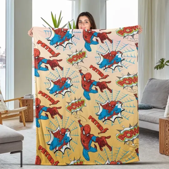 Disney Marvel Spider Man Spidey Amazing Pow Customize Fleece Blanket