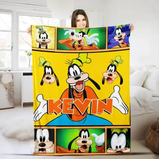 Discover Disney Goofy Multiple Graphics Christmas Customize Fleece Blanket