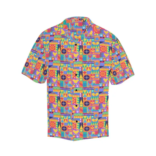 Discover Disney Magical World Pattern Colorful Hawaiian Shirt