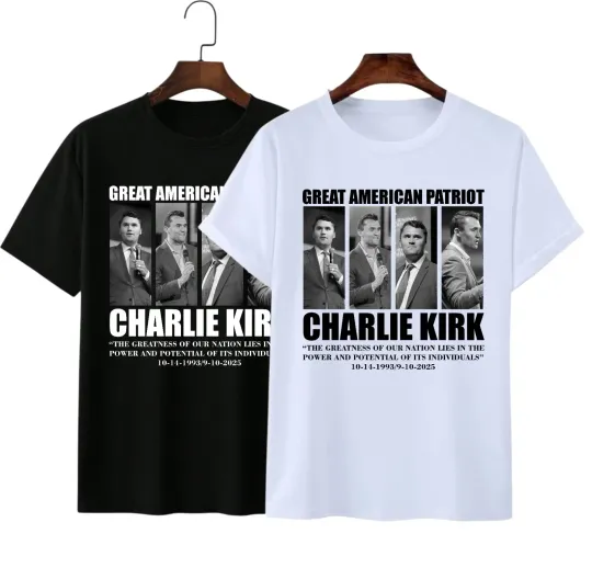Discover Great American Patriot Charlie Kirk T-Shirt