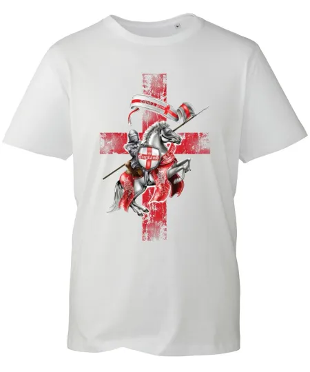 Discover England Knight & Horse St George's Day T-Shirt Unisex