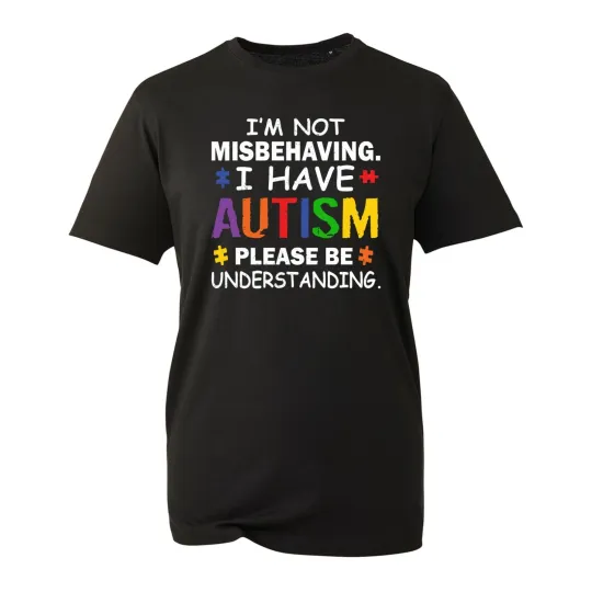 Discover I'm Not Misbehaving Autism Awareness T-Shirt Unisex Top