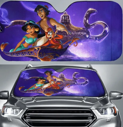 Discover Aladdin Car Sun Shade, Disney Car Sun Shade