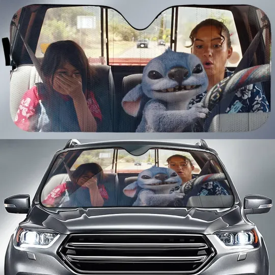 Lilo And Stitch 2025 Car Sun Shade, Disneyland Stitch Car Sun Shade