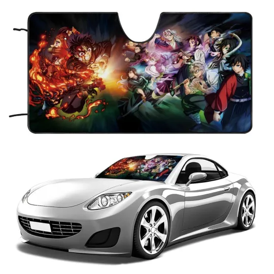 Discover demon Car Windshield Sun Shade for Car SUV Truck Front Window