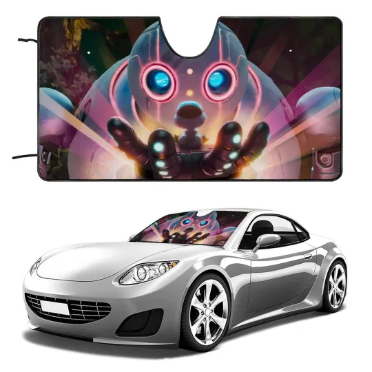 Discover The Wild Robot Car Windshield Sun Shade for SUV Car Truck Front Window