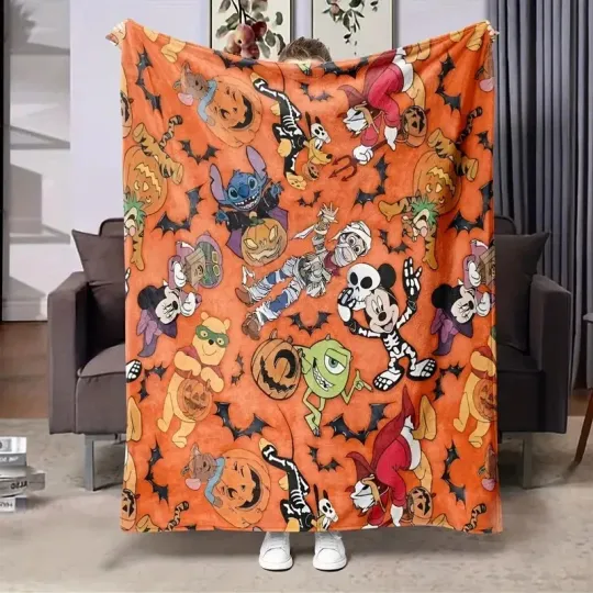 Discover Disney Mickey Mouse & Monsters Spooky Season Halloween Fleece Blanket
