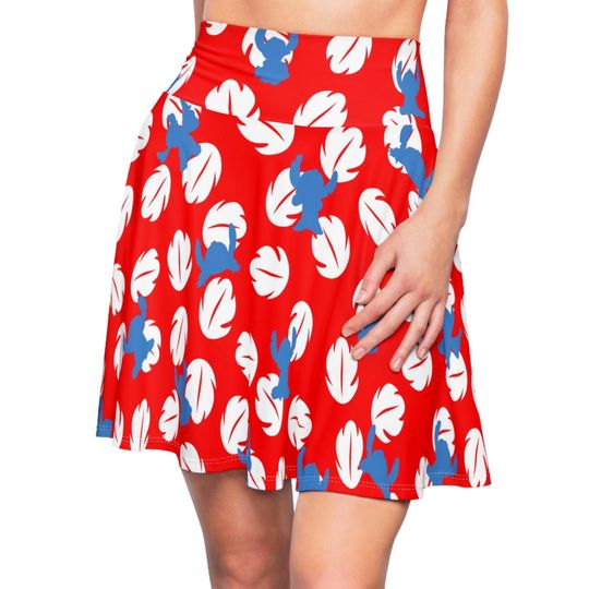 Discover Lilo and Stitch Soft Jersey Skater Skirt | disney world disneyland aulani hawaiian theme park cruise cosplay costume apparel outfit party