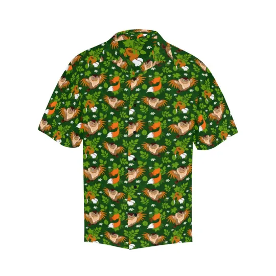 Discover Disney Fox And The Hound Friends Forever Green Hawaiian Shirt, Gift for Fan