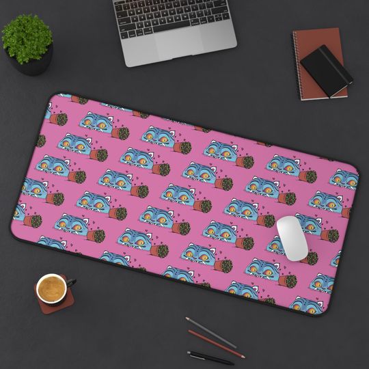 Discover Derpy Desk Mat Kpop Demon Hunters Mouse Pad, Cute Tiger Gaming Mat, Fun Desk Decor Gift