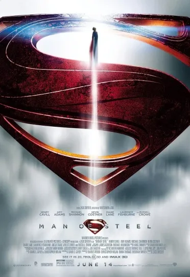 Man of Steel Movie Poster, Henry Cavill Superman Vertical Poster